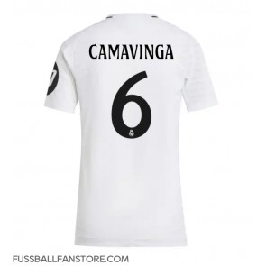 Real Madrid Eduardo Camavinga #6 Replik Heimtrikot Damen 2024-25 Kurzarm